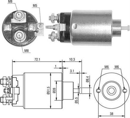 MAGNETI MARELLI solenoidinis jungiklis, starteris 940113050396